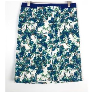Club Monaco Floral Print straight Pencil Skirt